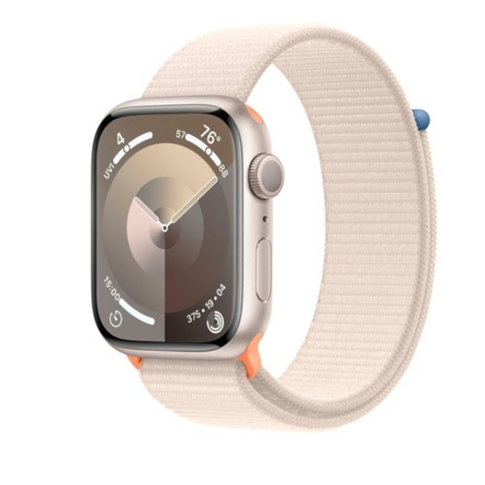 Apple Watch Series 9 (GPS) 45mm Aluminum Case W/ Blood Oxygen - Starlight Sport